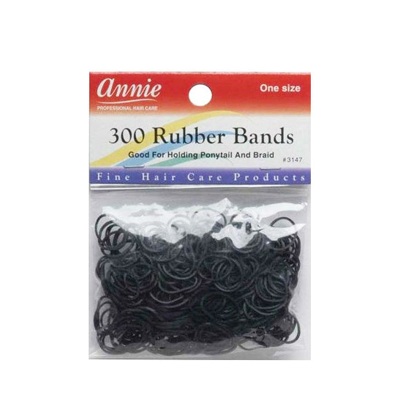 ANNIE 300 Rubber Bands Black #3147