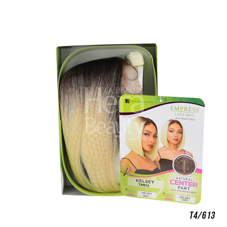SENSATIONNEL 100% Premium Fiber Lace Front Wig Edge Center Part KELSEY