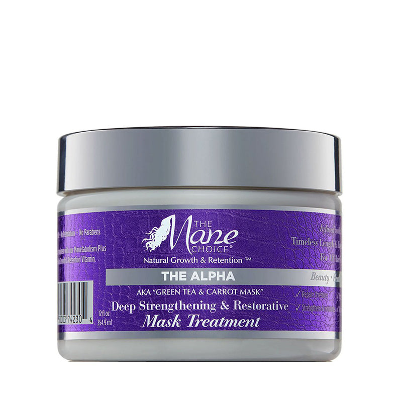 THE MANE CHOICE GREEN TEA & CARROT Deep Strengthening & Restorative Mask Treatment 8oz
