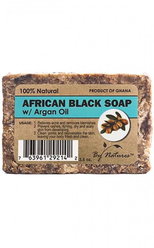 By Natures African Black Soap-Argan Oil(3.5oz)