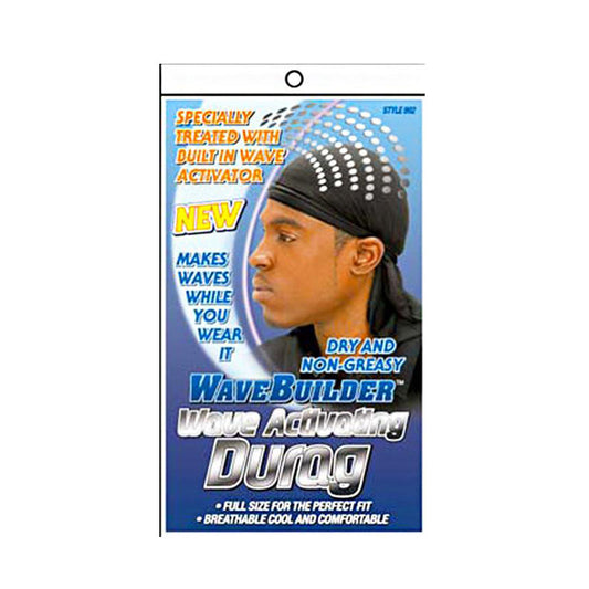 WAVEBUILDER Wave Activating Durag #992 [BLACK]