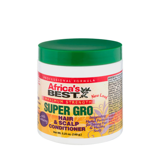 AFRICA'S BEST Super Gro Hair & Scalp Conditioner [MAX] 5.25oz