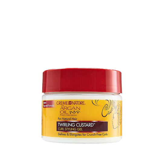 CREME OF NATURE ARGAN OIL FOR NATURAL HAIR Twirling Custard Curl Defining Jelly 11.5oz
