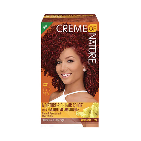 CREME OF NATURE MOISTURE-RICH HAIR COLOR KIT [C31 - VIVID RED]