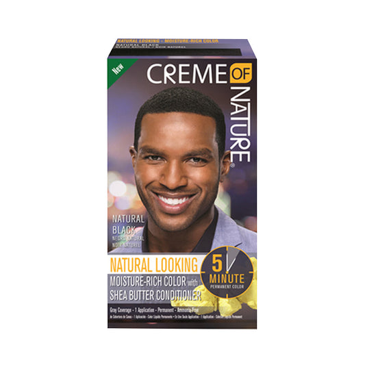 CREME OF NATURE MENS NATURAL LOOKING MOISTURE-RICH COLOR KIT - NATURAL BLACK