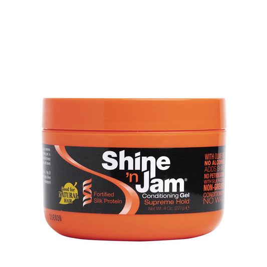 AMPRO SHINE 'N JAM CONDITIONING GEL [SUPREME HOLD] 8OZ