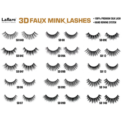 LAFLARE 3D FAUX MINK LASHES - SD04C