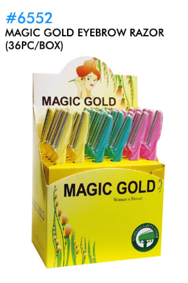 Magic Gold Razor Comb Magic Gold Eyebrow Razor #6552(36Pc/Box)-Reg Blade – SELIS BEAUTY