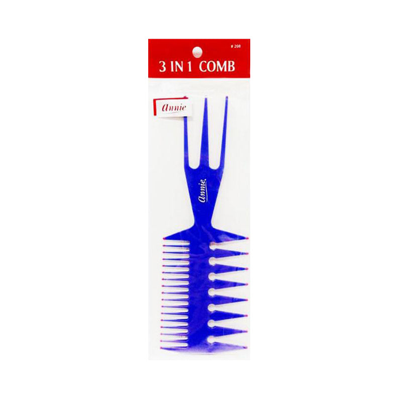 ANNIE 3 in 1 Comb Large ASSORTED COLOR #208