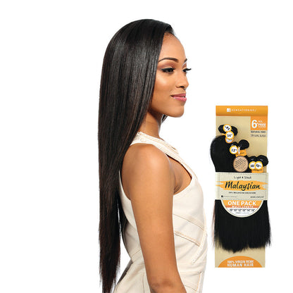 SENSATIONNEL BARE & NATURAL Malaysian Natural Yaki One Pack Multi Length 6pcs