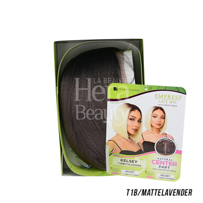 SENSATIONNEL 100% Premium Fiber Lace Front Wig Edge Center Part KELSEY