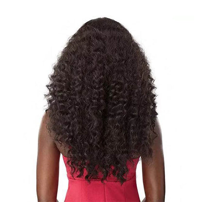 SENSATIONNEL 100% Premium Fiber Lace Front Wig Edge Center Part AMANI