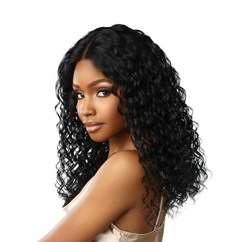 SENSATIONNEL BARE & NATURAL 100% VIRGIN HUMAN HAIR 13X5 LACE WIG NATURAL DEEP 18"
