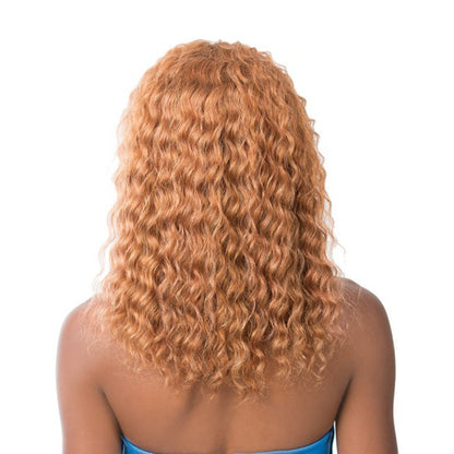 IT'S A Wig Human Hair Salon Remi Swiss Lace Front Wig WET N WAVY French Deep Water