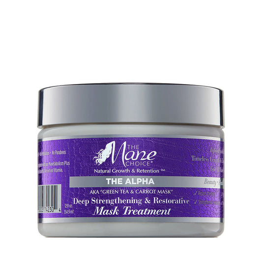THE MANE CHOICE GREEN TEA & CARROT Deep Strengthening & Restorative Mask Treatment 8oz
