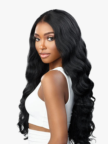 Sensationnel Human Hair Blend Butta HD Lace Front Wig - CURLY BODY 26