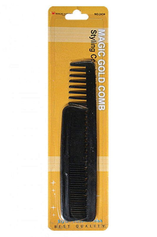 \Magic Gold 7 1/4" Styling Comb w/ 5" Comb #2434 -dz