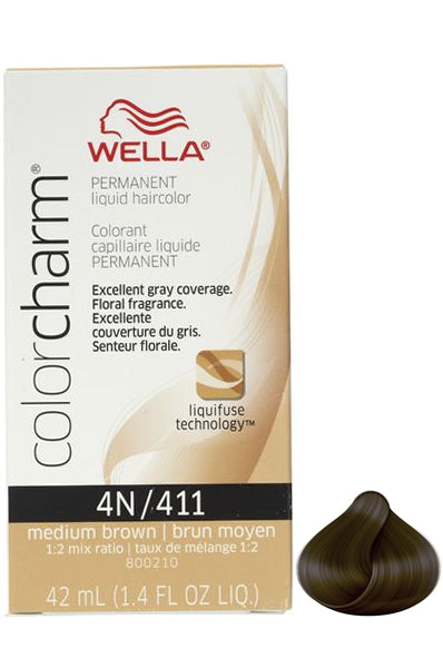 Wella Color Charm Liquid #4N/411 Medium Brown
