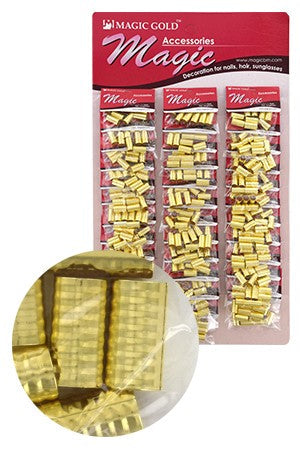 Gold Hair & Nail Ring Large Bead pk of 10 pieces