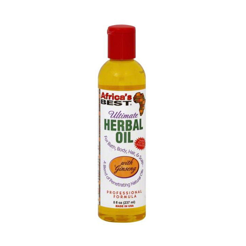 AFRICA'S BEST Herbal Oil for Hair, Bath and Body 8oz