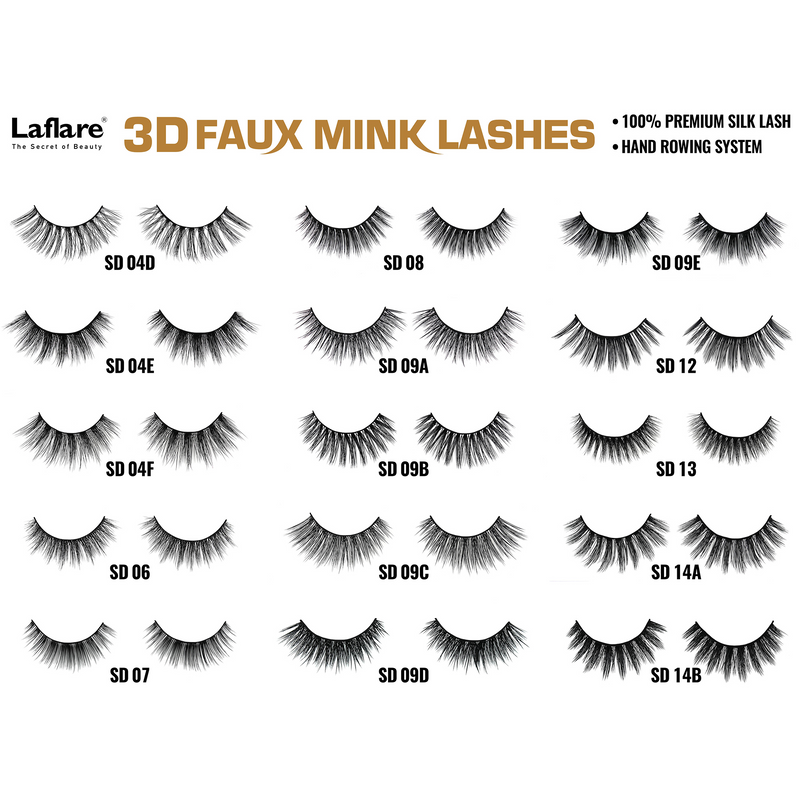 LAFLARE 3D FAUX MINK LASHES - SD14E