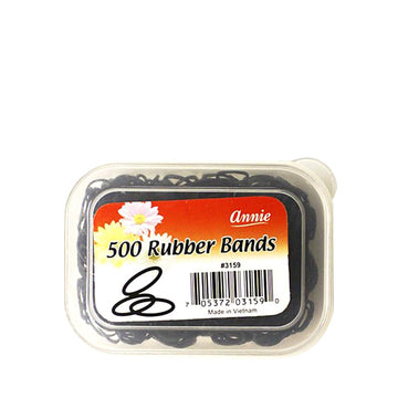 ANNIE 500 Rubber Bands Black #3159