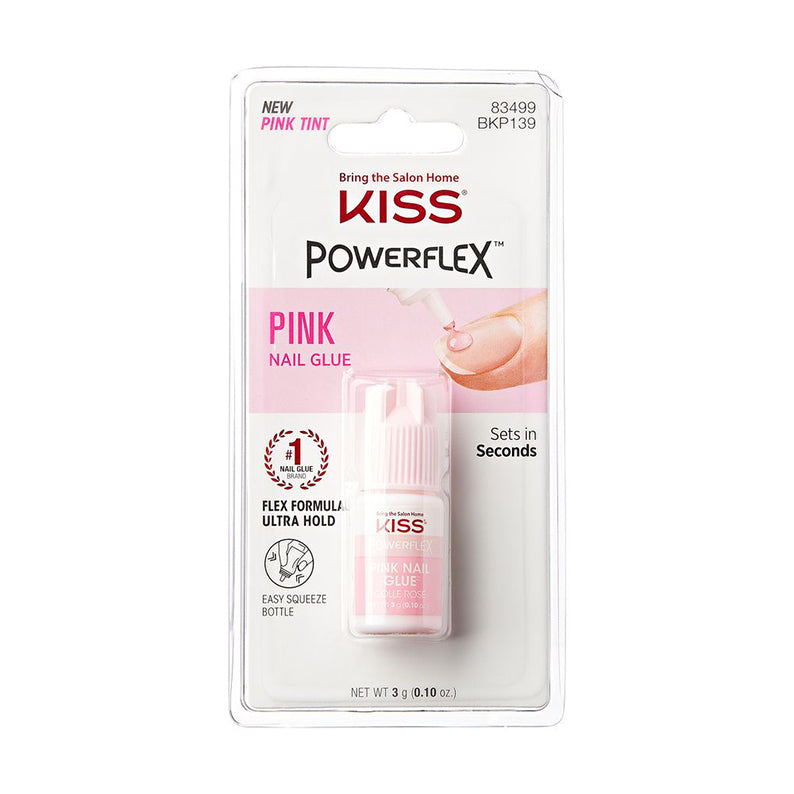 KISS POWERFLEX PINK NAIL GLUE - BKP139