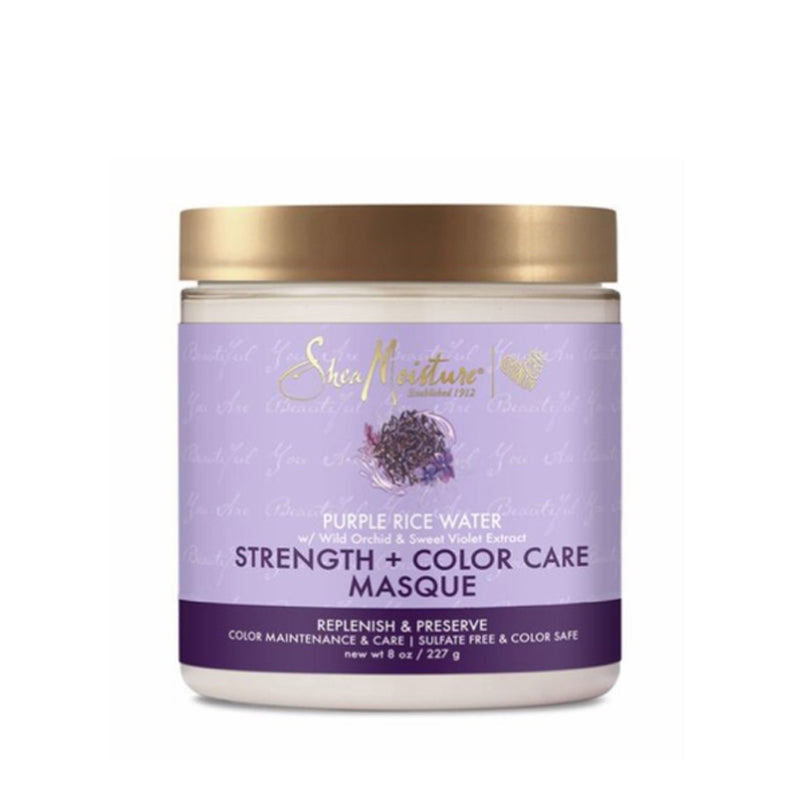 SHEA MOISTURE Purple Rice Water Strength + Color Care Masque 8Oz