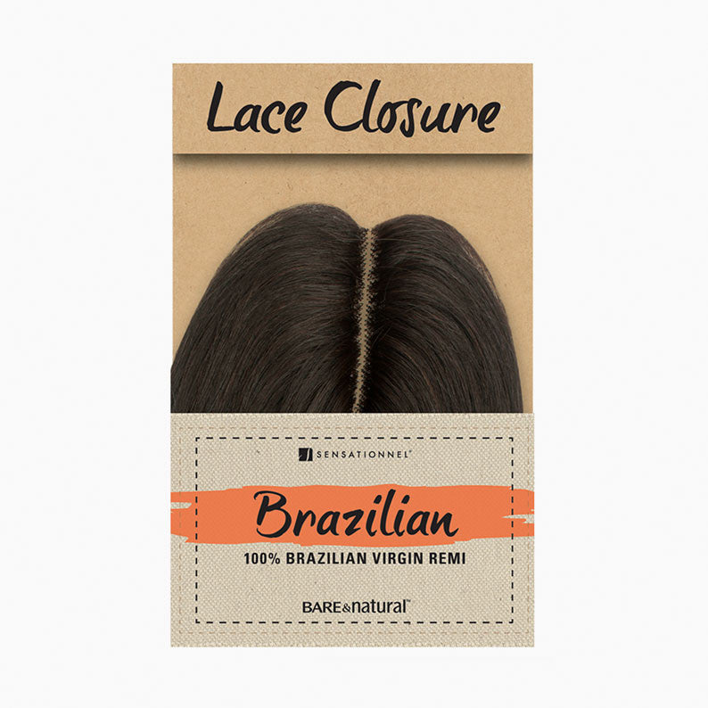 SENSATIONNEL BARE & NATURAL Brazilian Natural Wavy Lace Closure 12"