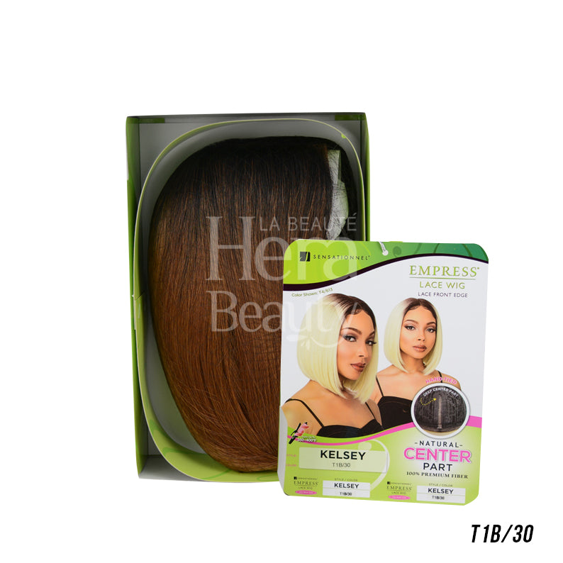 SENSATIONNEL 100% Premium Fiber Lace Front Wig Edge Center Part KELSEY