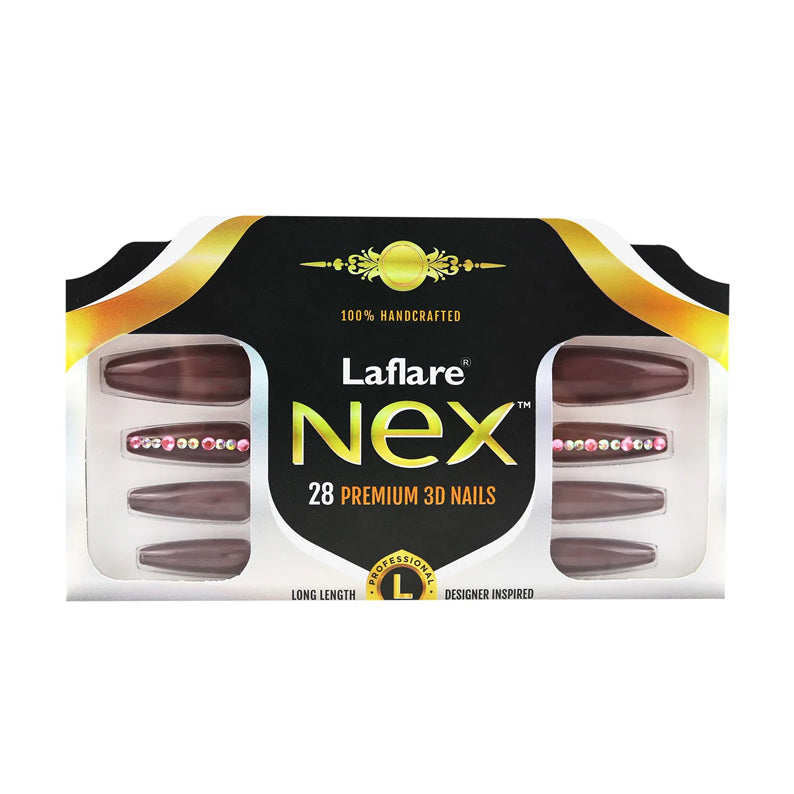 LaFlare Nex Nail Tip - Long Coffin - CFA006