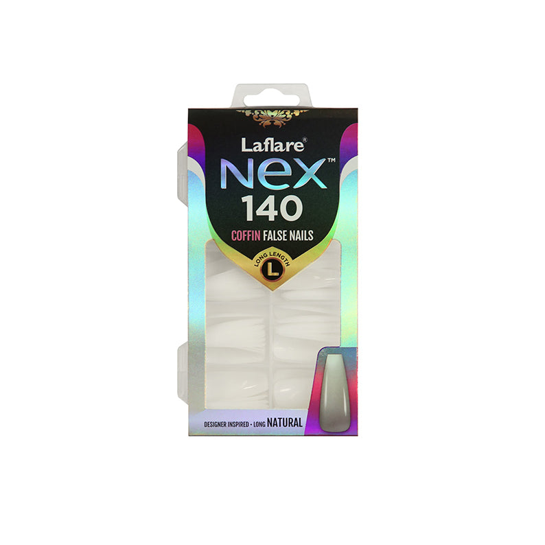LAFLARE Nex Nail Tips Long - N140 COFFIN