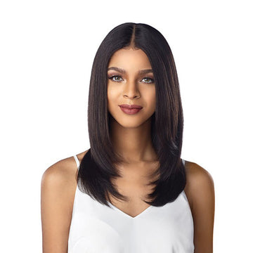SENSATIONNEL UNPROCESSED VIRGIN HUMAN HAIR 10A LACE FRONT WIG STRAIGHT